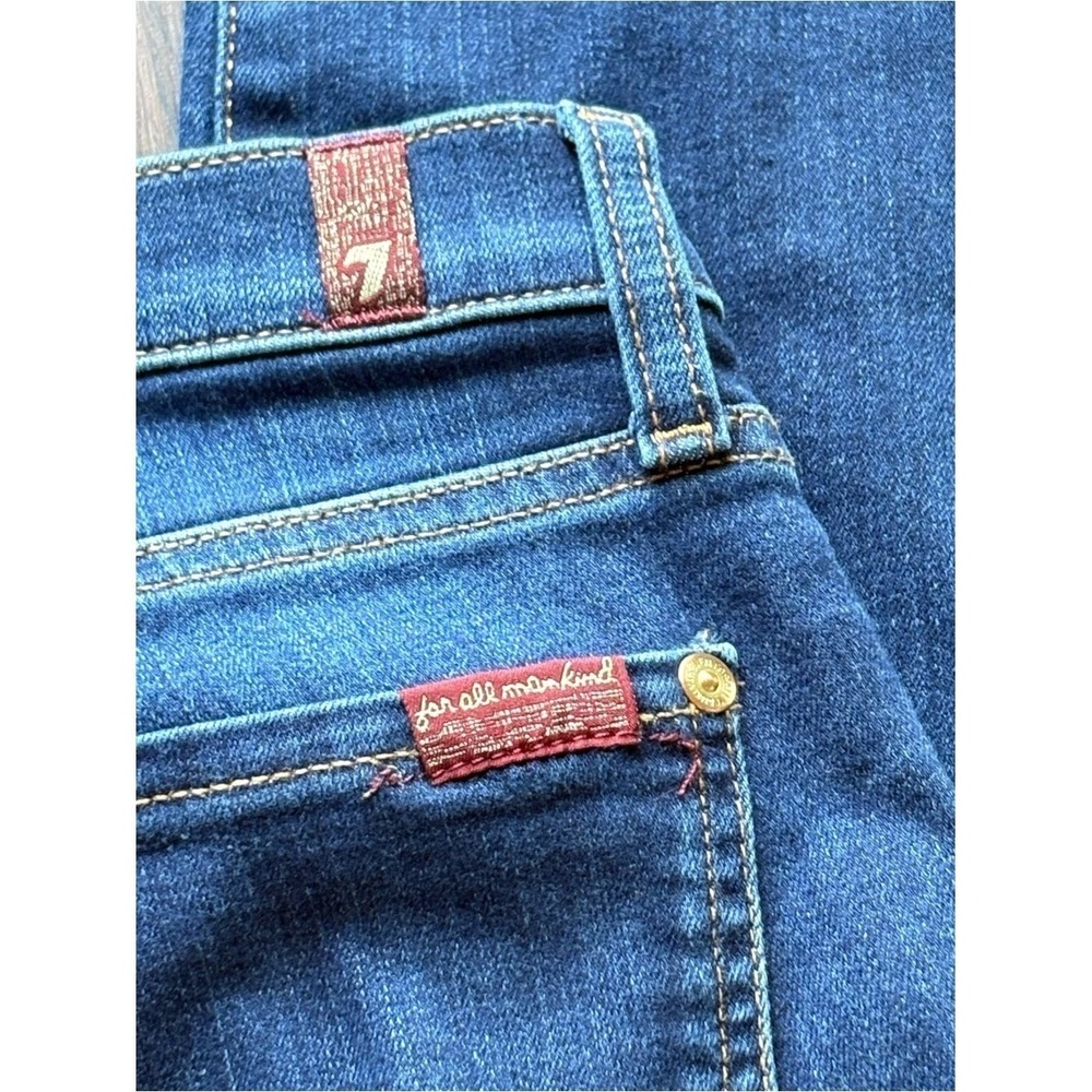 7 For All Mankind Women's Slim Straight-Leg Jeans 28 Minimalist Capsule Designer